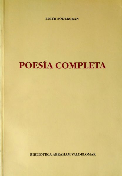 Poesía Completa - Edith Sodergran